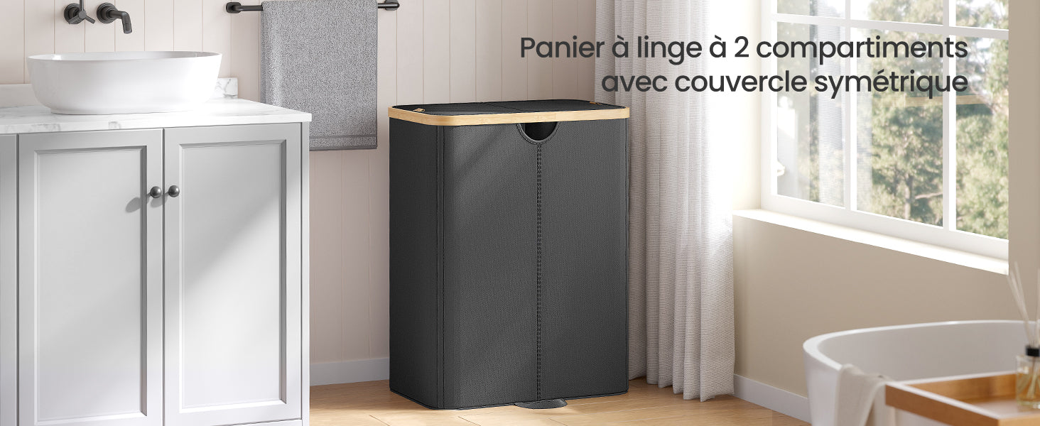 Double panier à linge