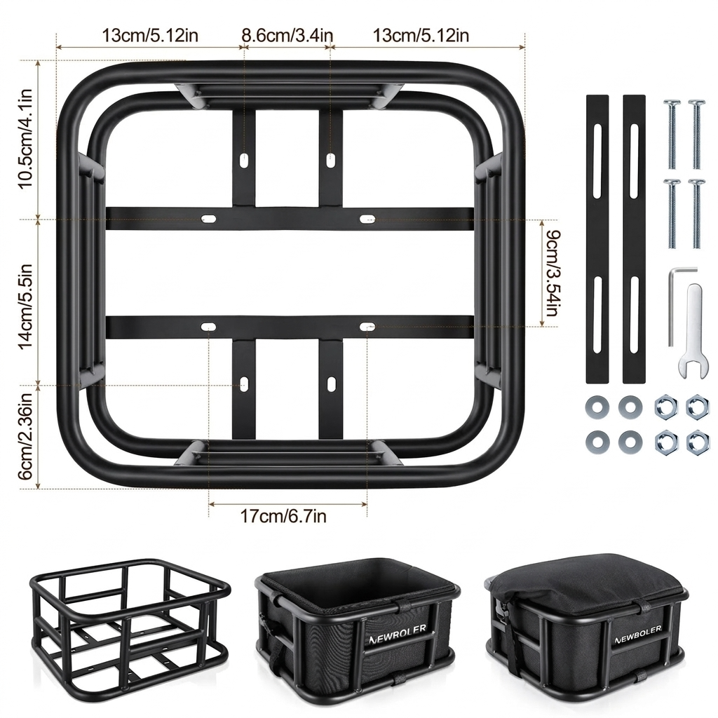 Panier arrière pour vélo