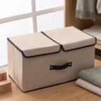 Grand panier de rangement avec couvercle
