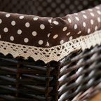 Panier rotin rectangulaire