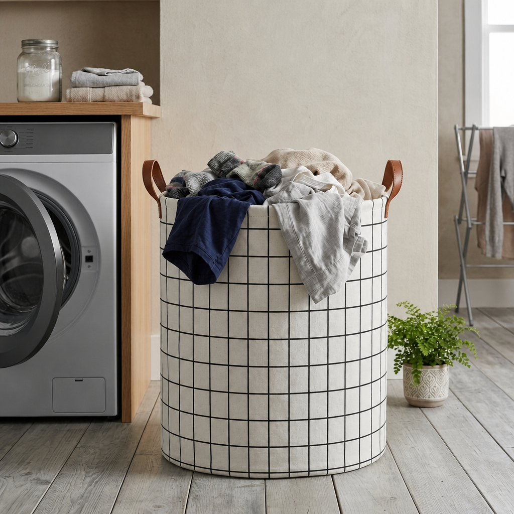 Panier à linge sale en tissu