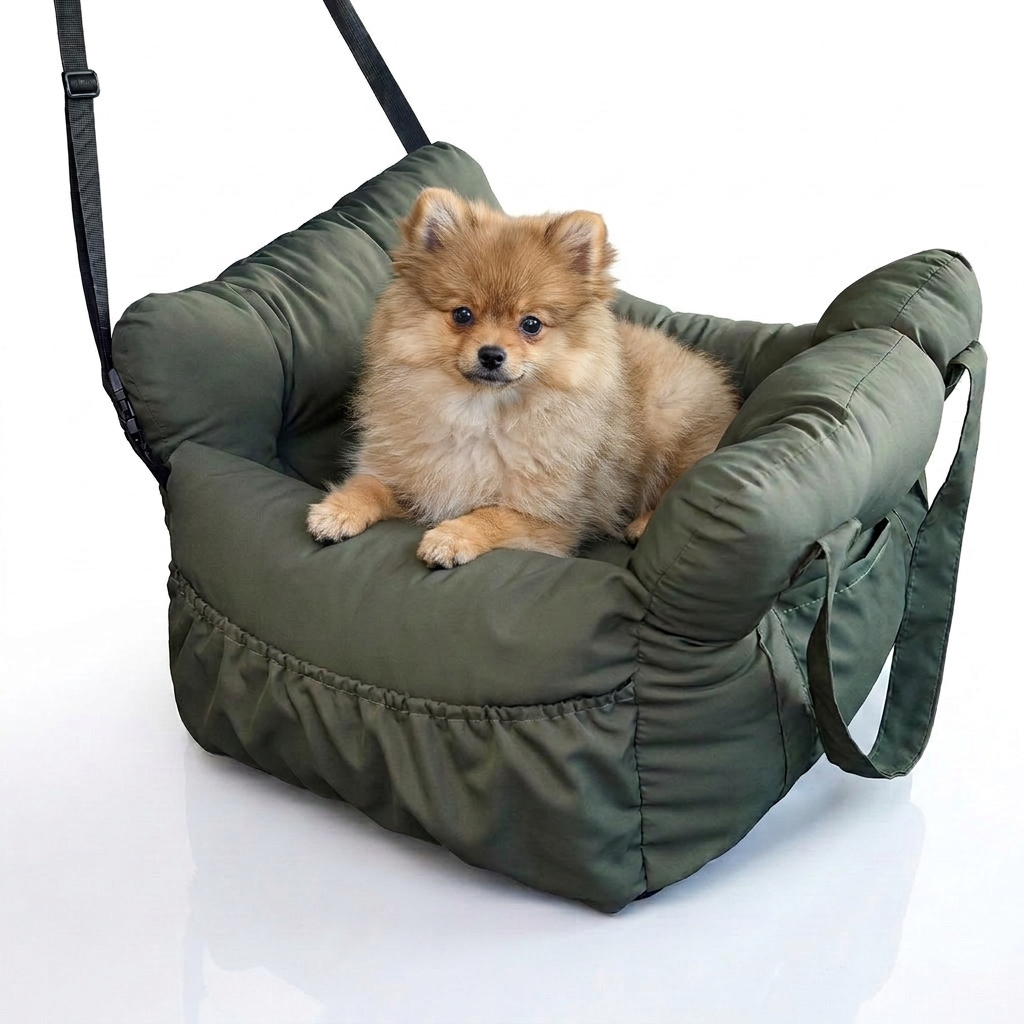 Panier pour chien dans voiture siège arrière
