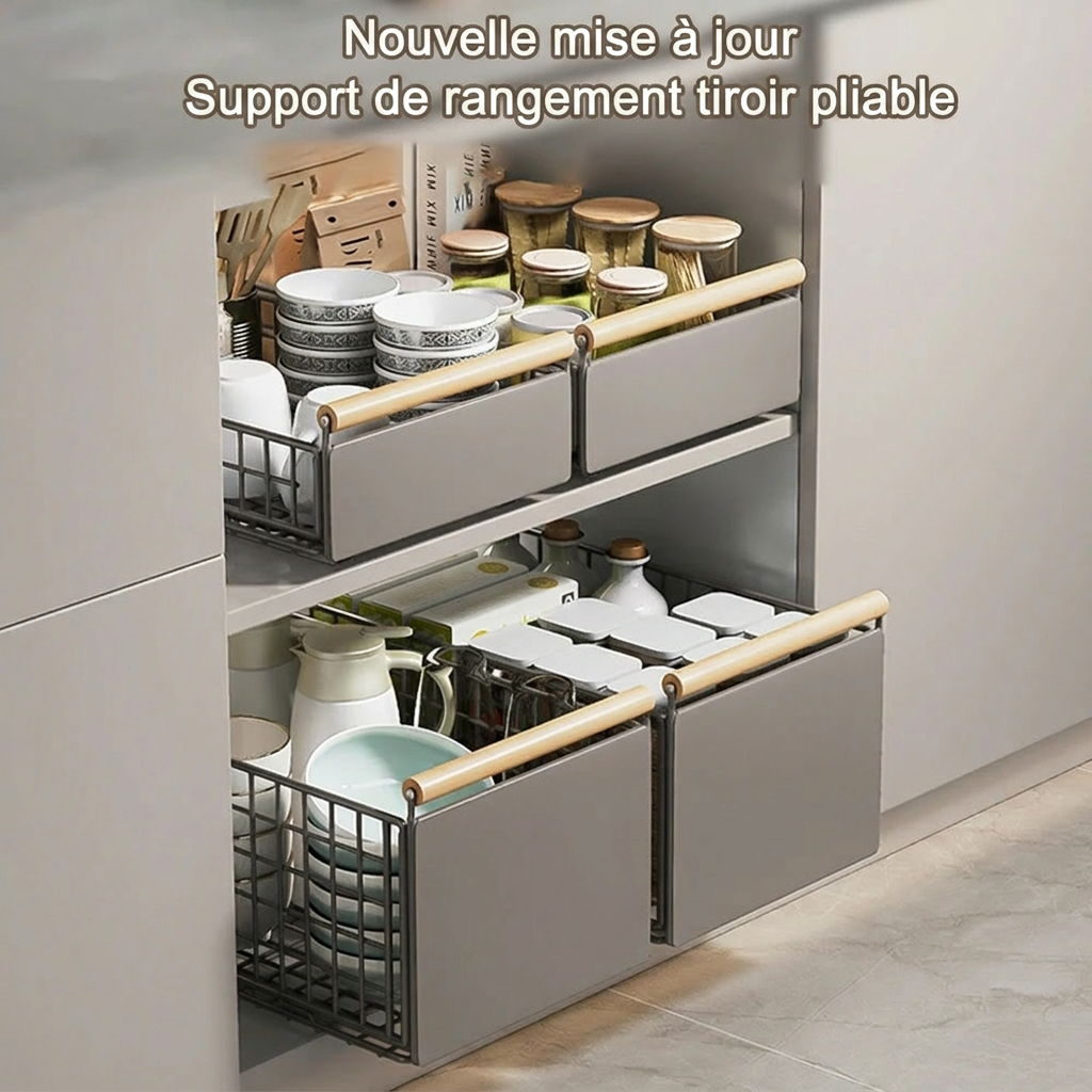 Panier coulissant cuisine 56.5 profondeur