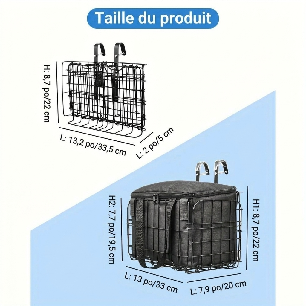 Panier porte bagage vélo