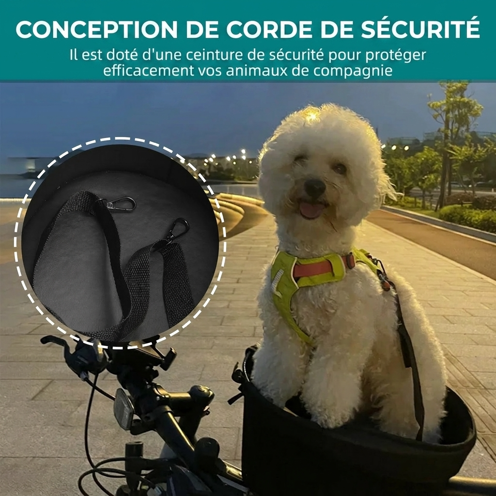 Panier de transport chien pour vélo