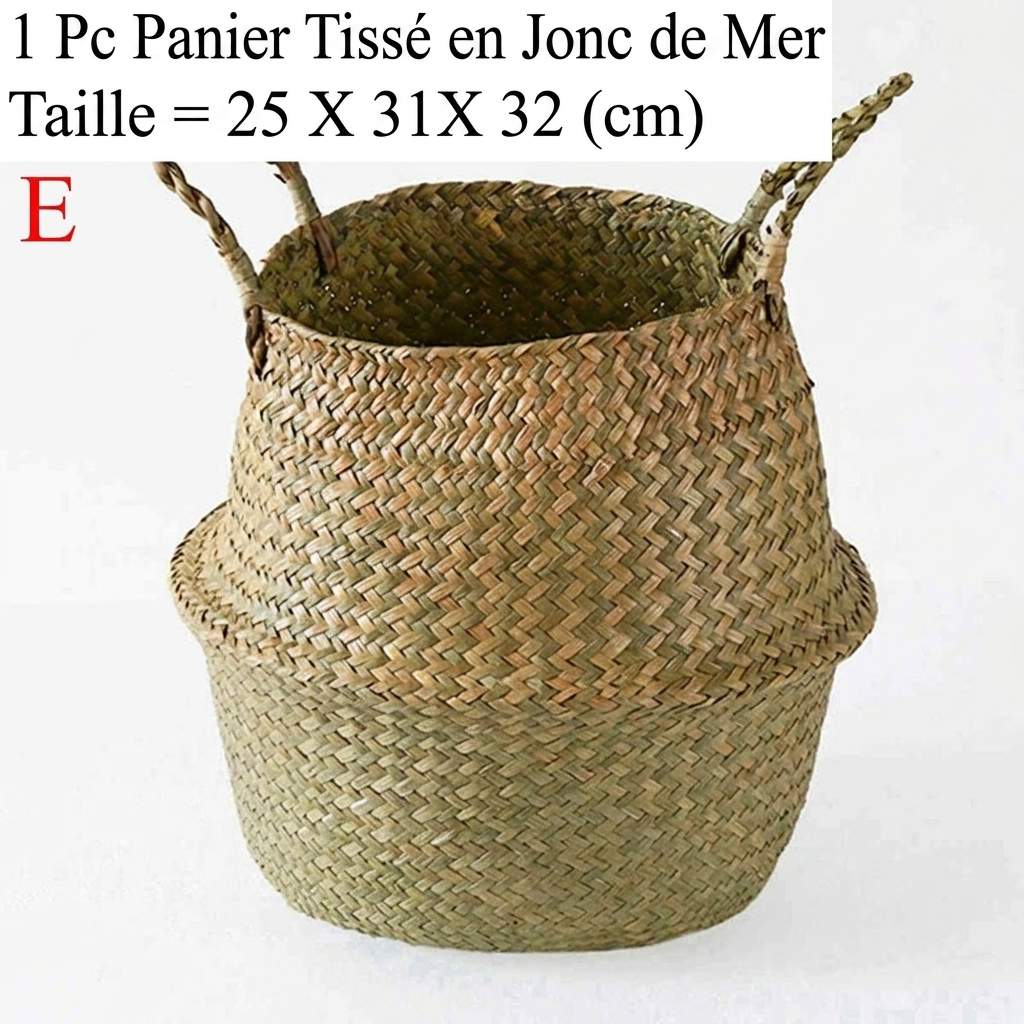 Grand panier en osier pour plante