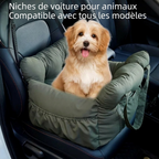 Panier pour chien dans voiture siège arrière