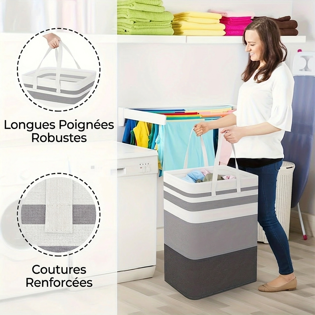 Grand panier à linge XXL
