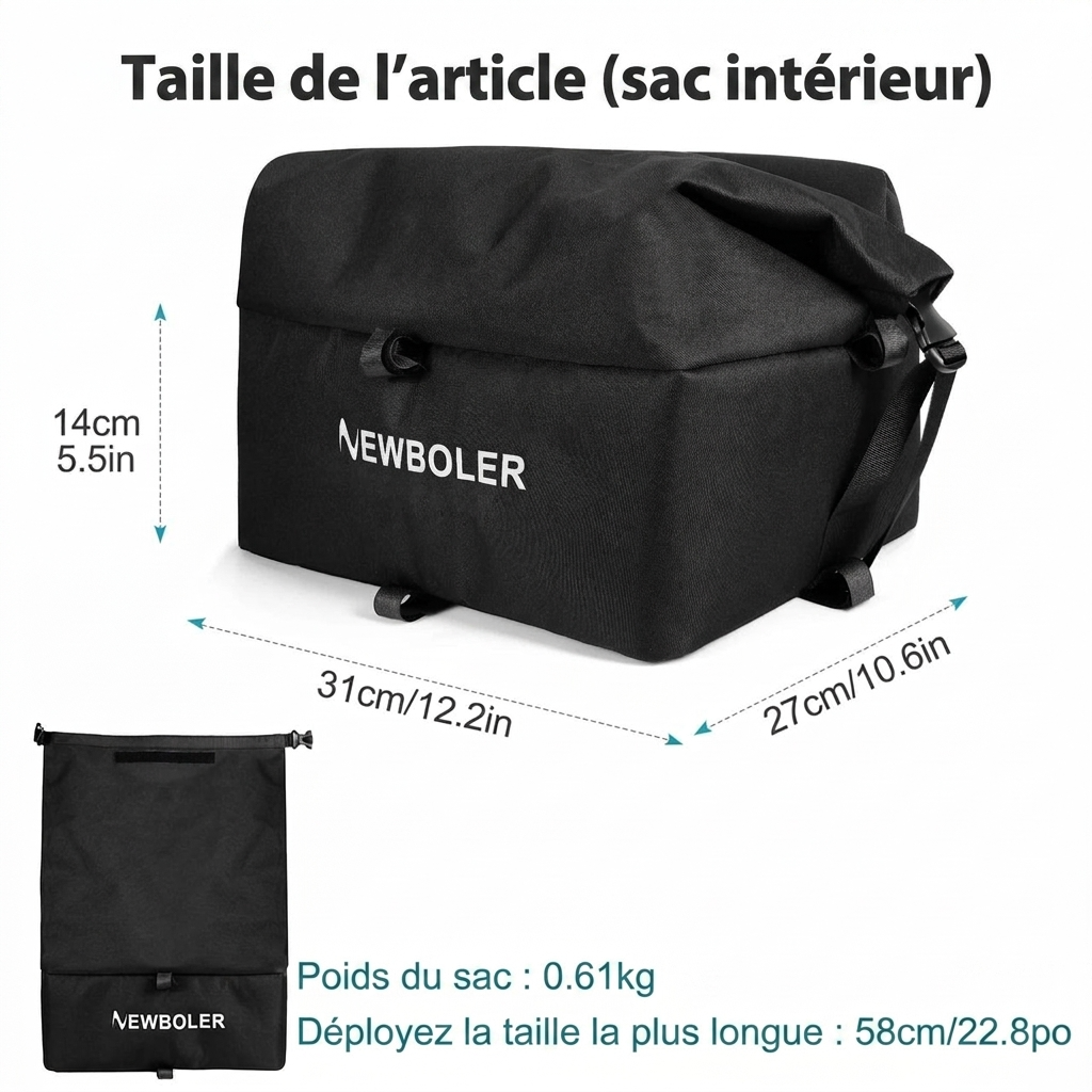 Panier arrière pour vélo