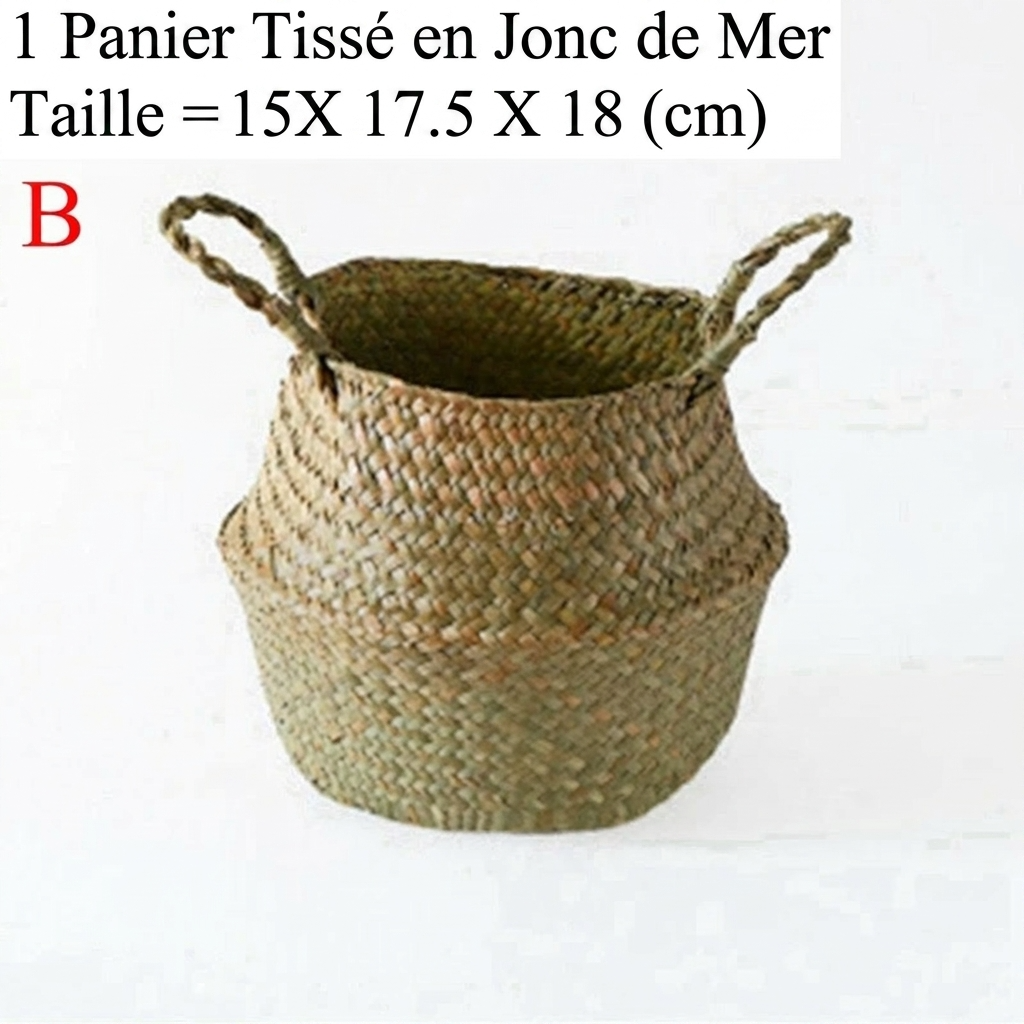 Grand panier en osier pour plante