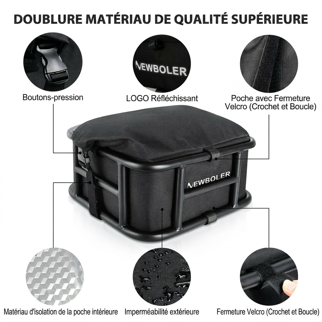 Panier arrière pour vélo