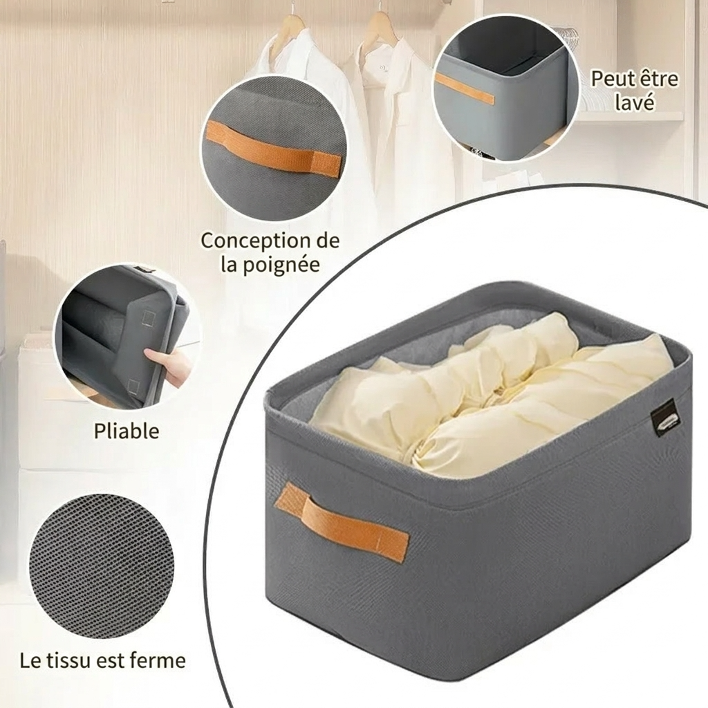 Panier de rangement de serviette pour salle de bain