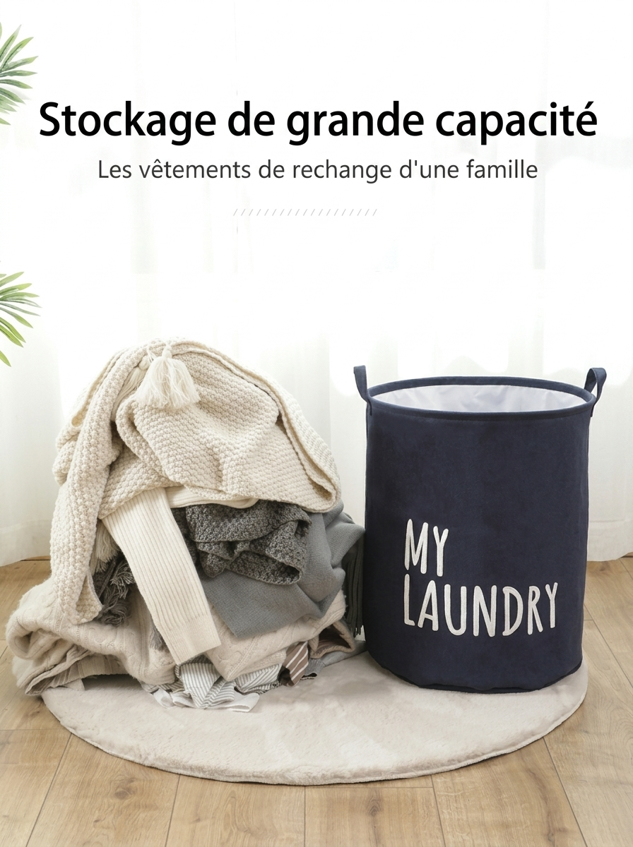 Panier à linge sale pliable