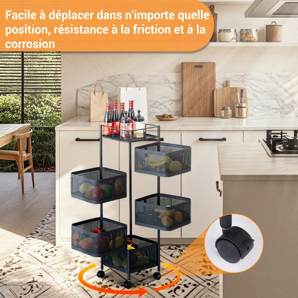 Meuble avec panier de rangement
