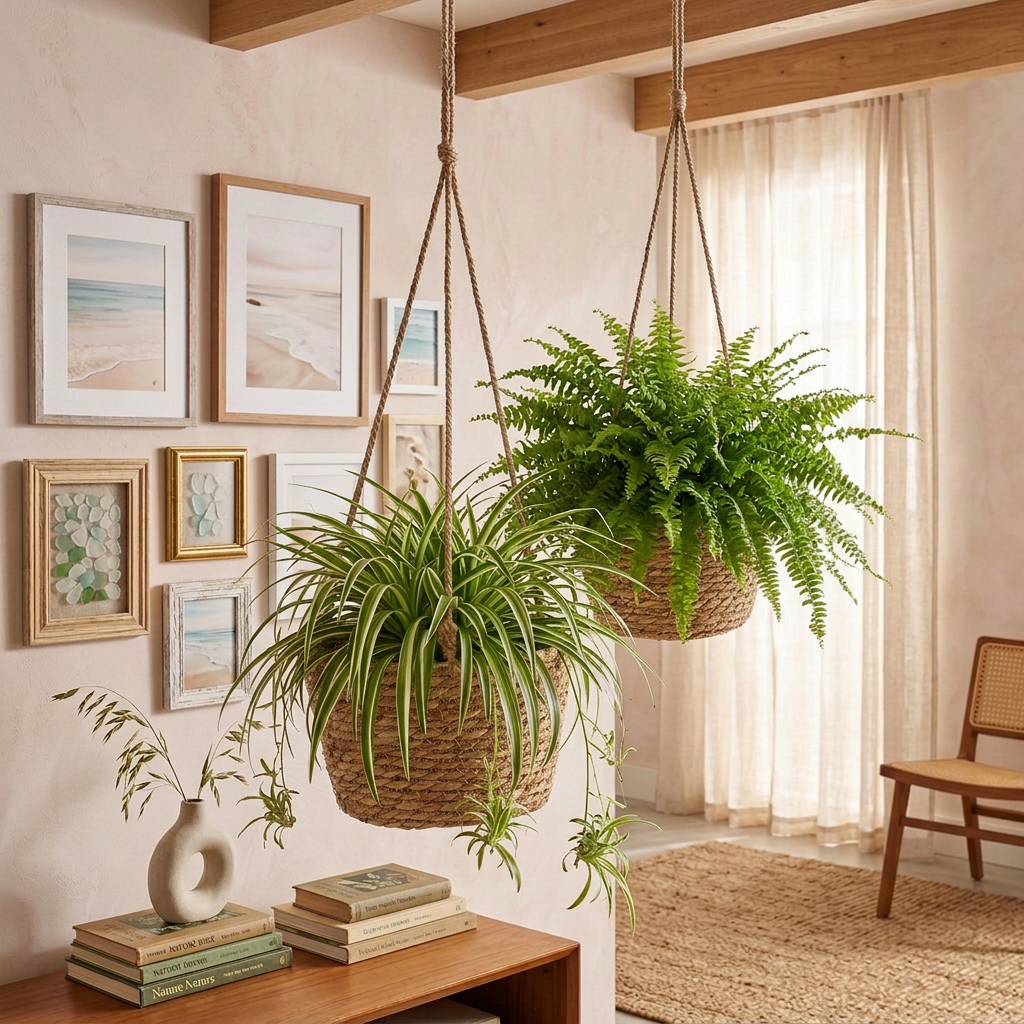 Petit panier suspendu pour plante