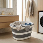 Panier à linge plastique pliable