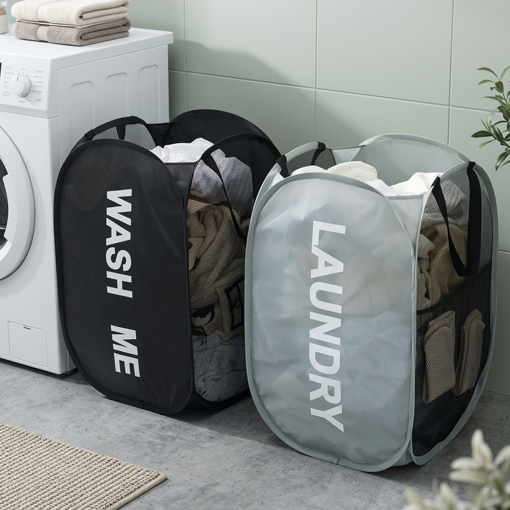 Panier à linge pliable filet