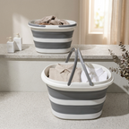 Panier à linge plastique pliable