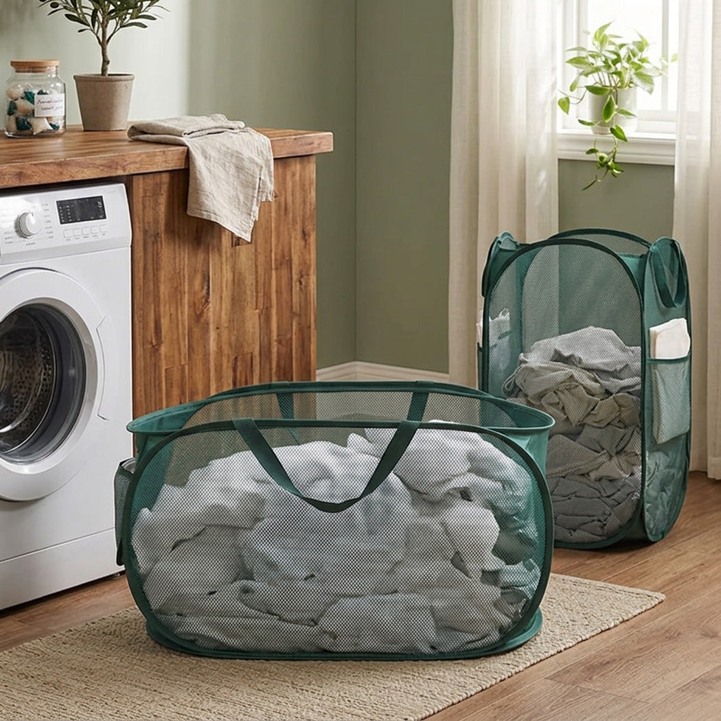 Panier à linge en tissu pliable
