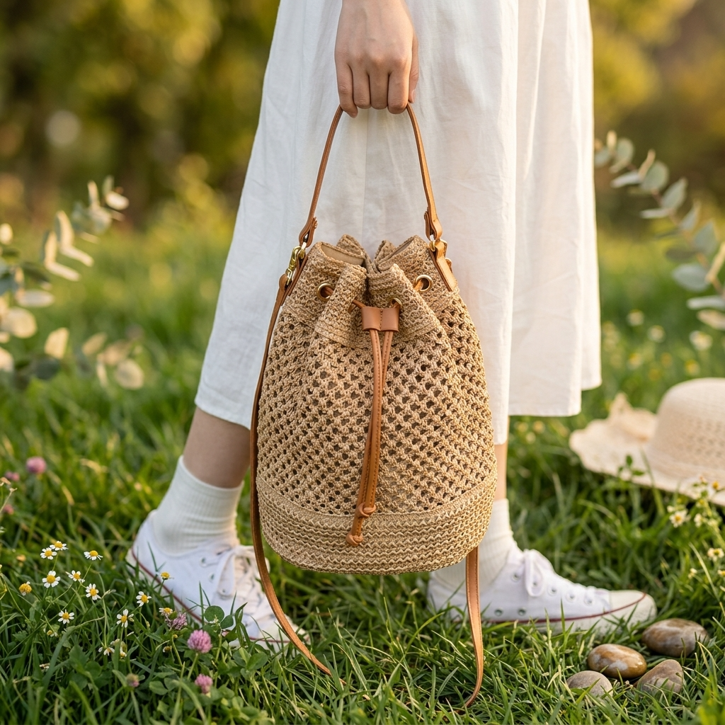 Sac panier bandoulière