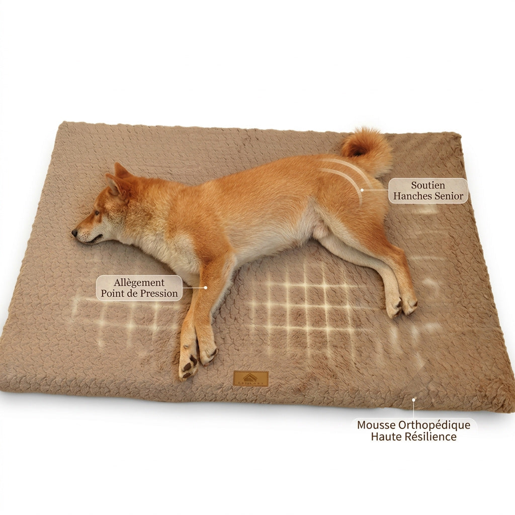 Panier orthopédique pour chien déhoussable
