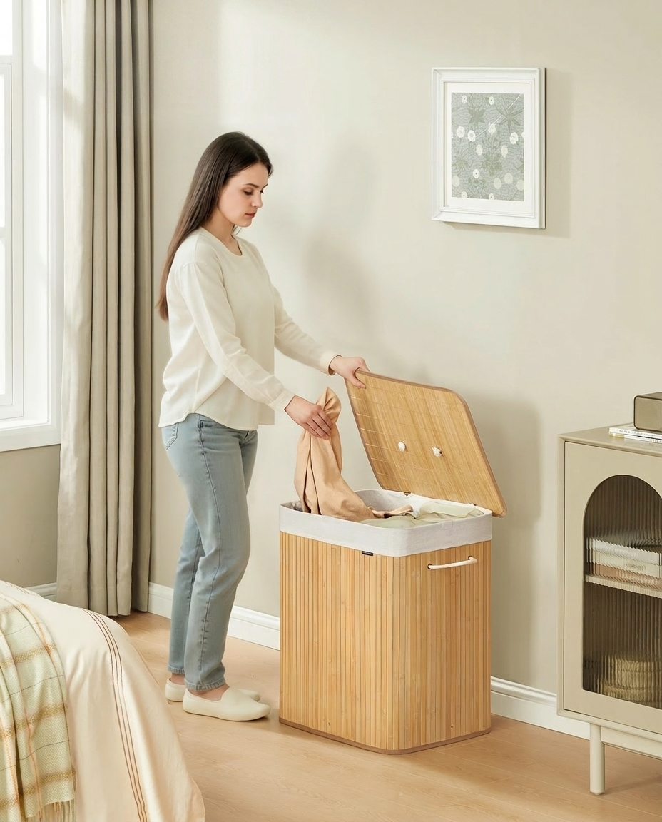 Panière à linge double