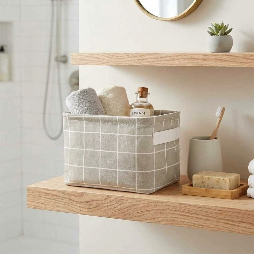 Petit panier de rangement salle de bain