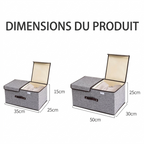 Grand panier de rangement avec couvercle
