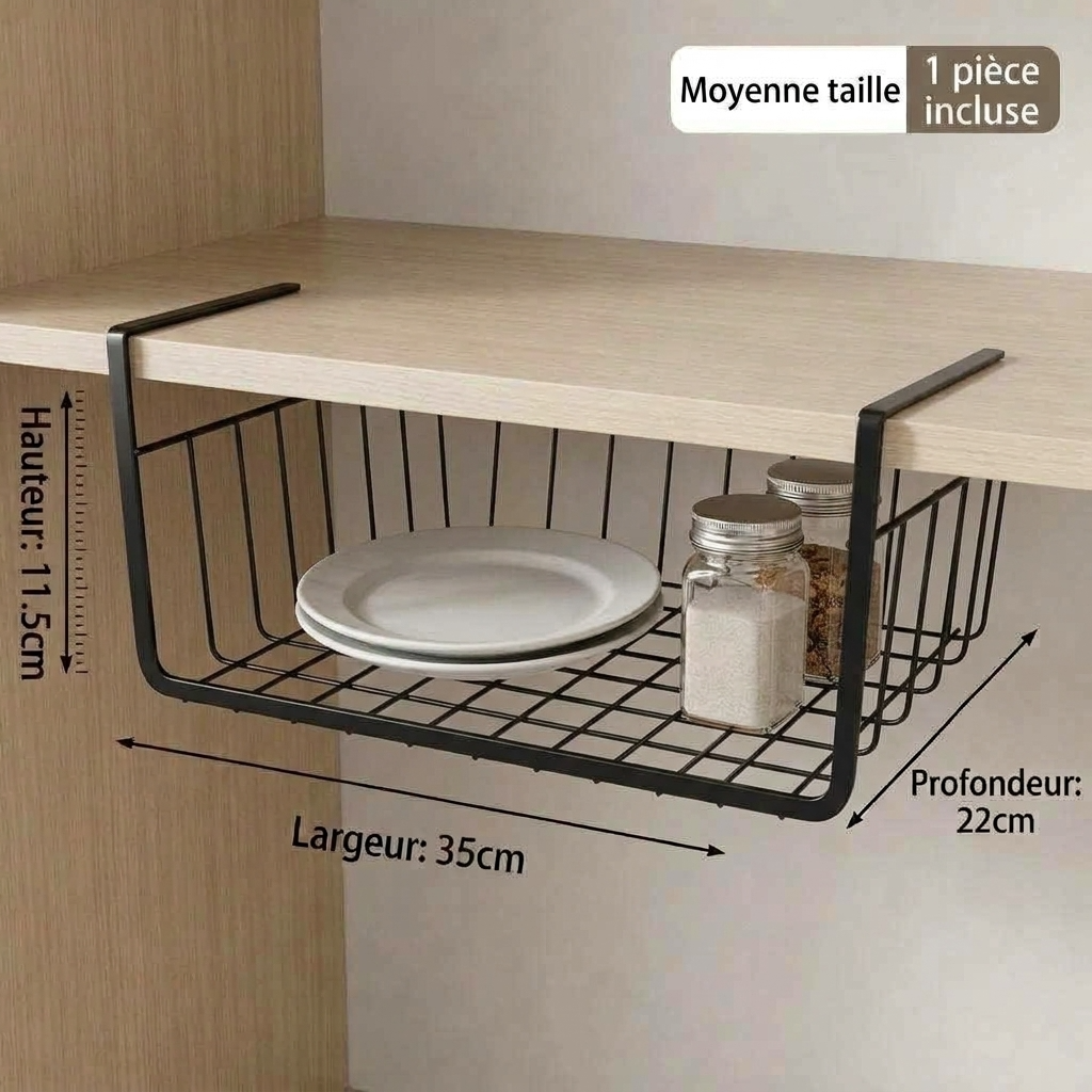 Panier de rangement suspendu
