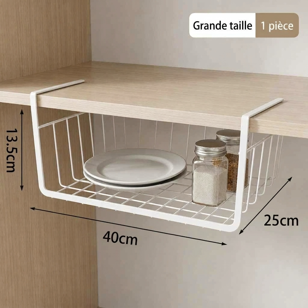 Panier de rangement suspendu
