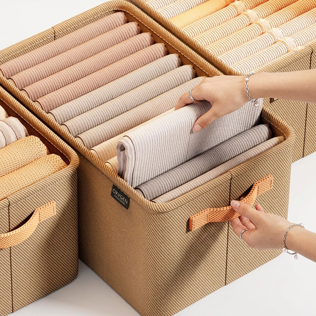Panier de rangement de serviette pour salle de bain
