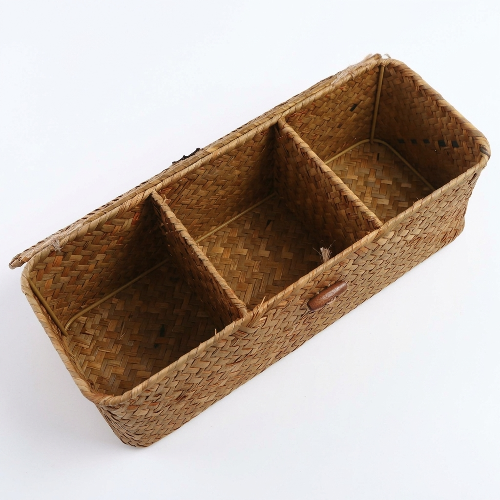 Petit panier de rangement avec couvercle