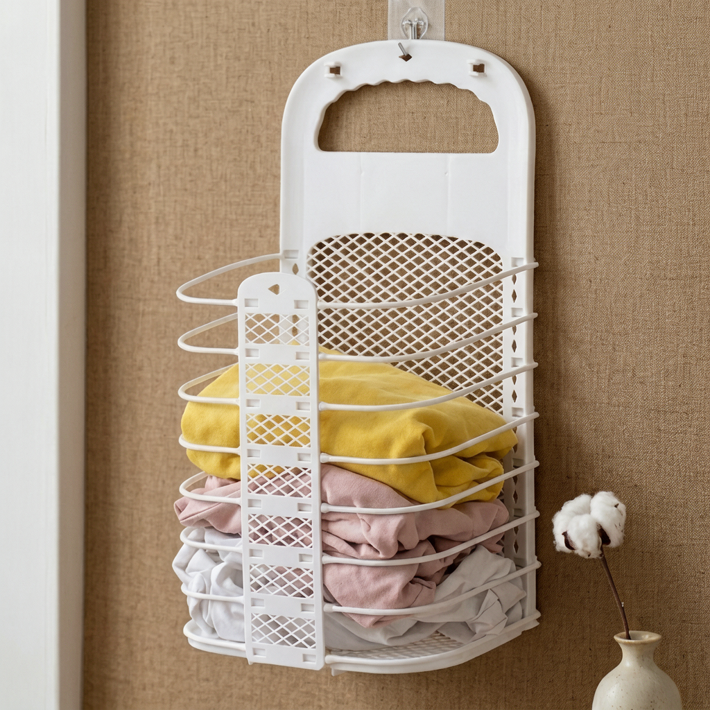 Panier à linge mural