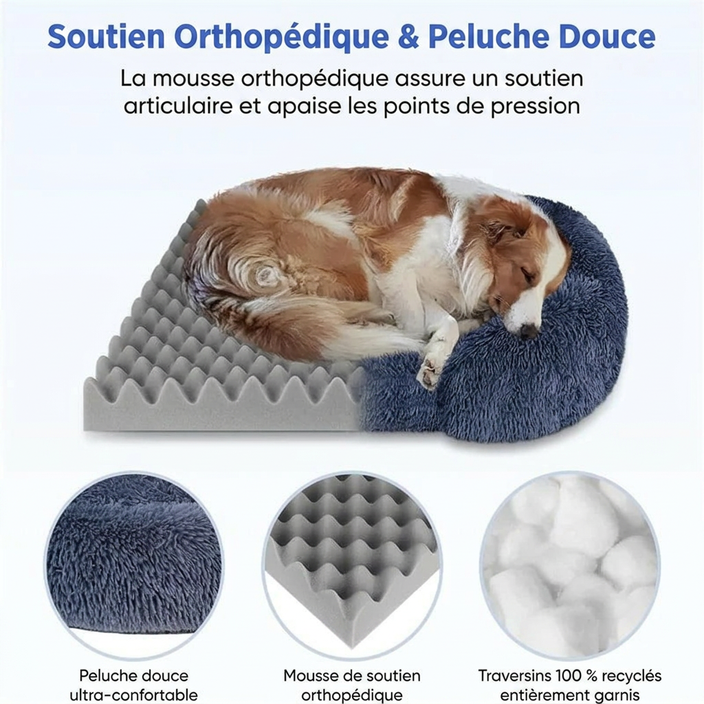 Panier pour chien à mémoire de forme