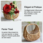 Petit panier en osier avec anse