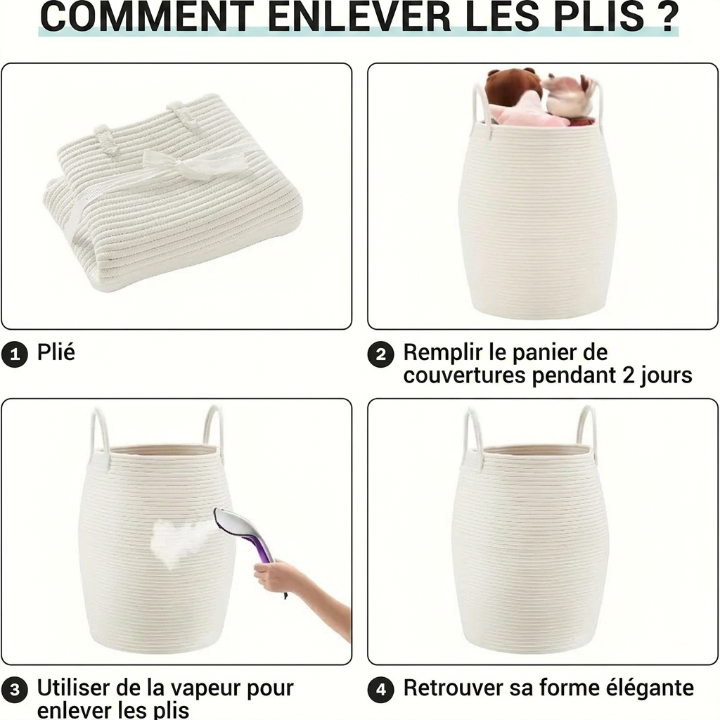 Grande panière en osier