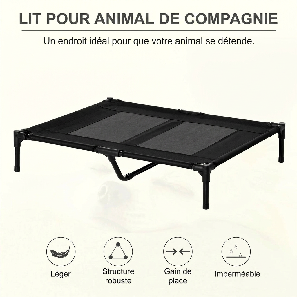 Panier pour chien XXL en plastique