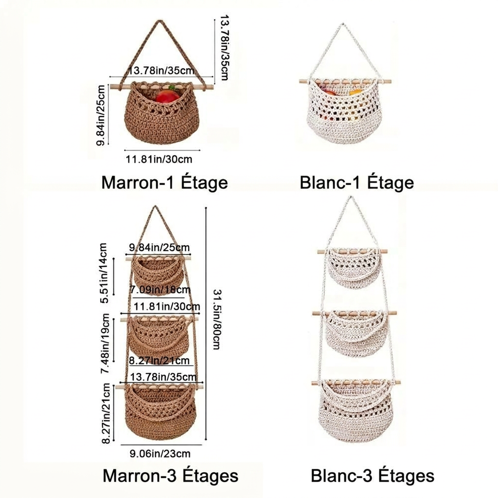Panier mural suspendu