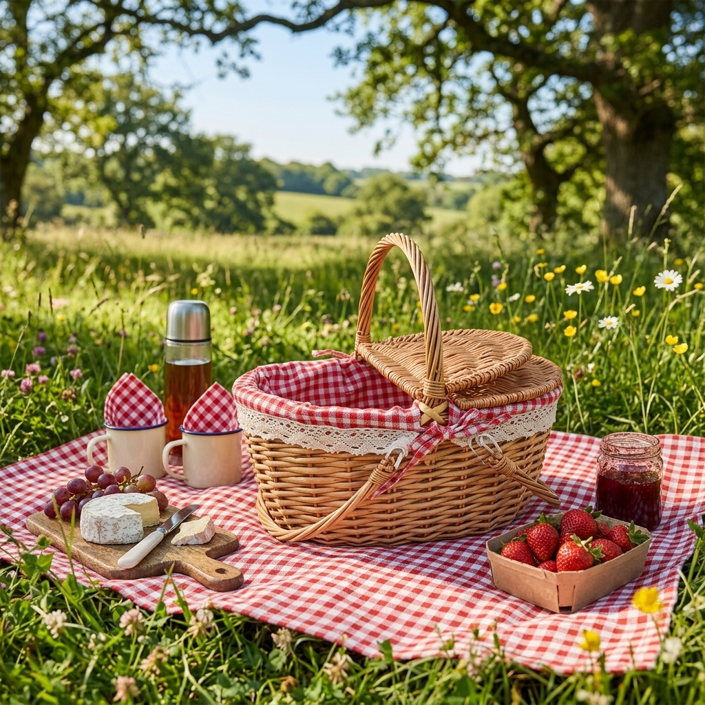 Panier pique nique osier
