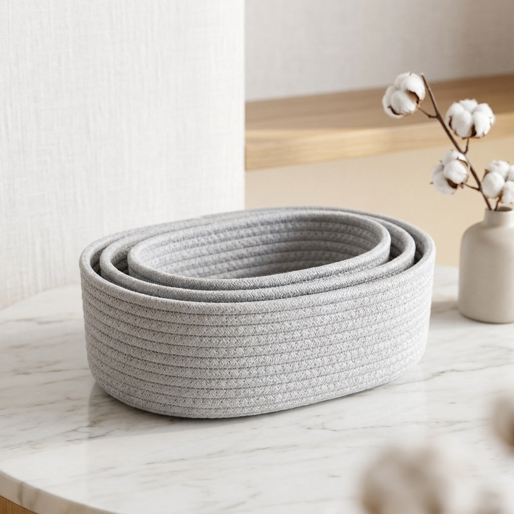 Panier de rangement en tissu