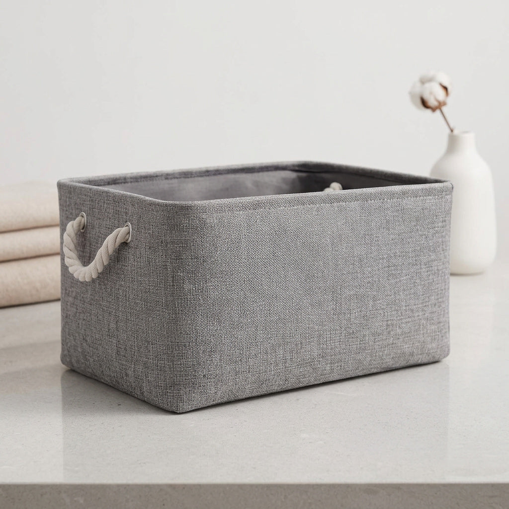 Grand panier de rangement rectangulaire