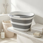 Panier à linge plastique pliable