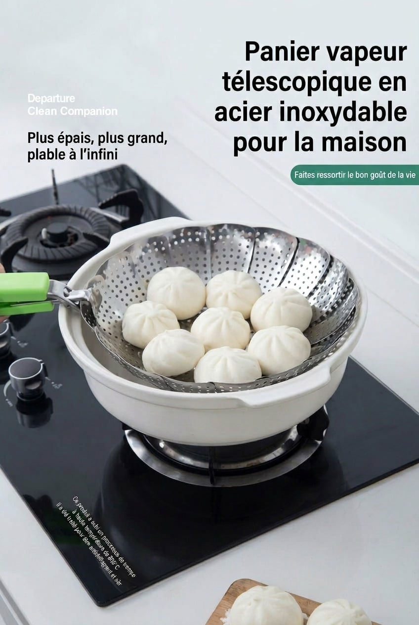 Panier vapeur inox