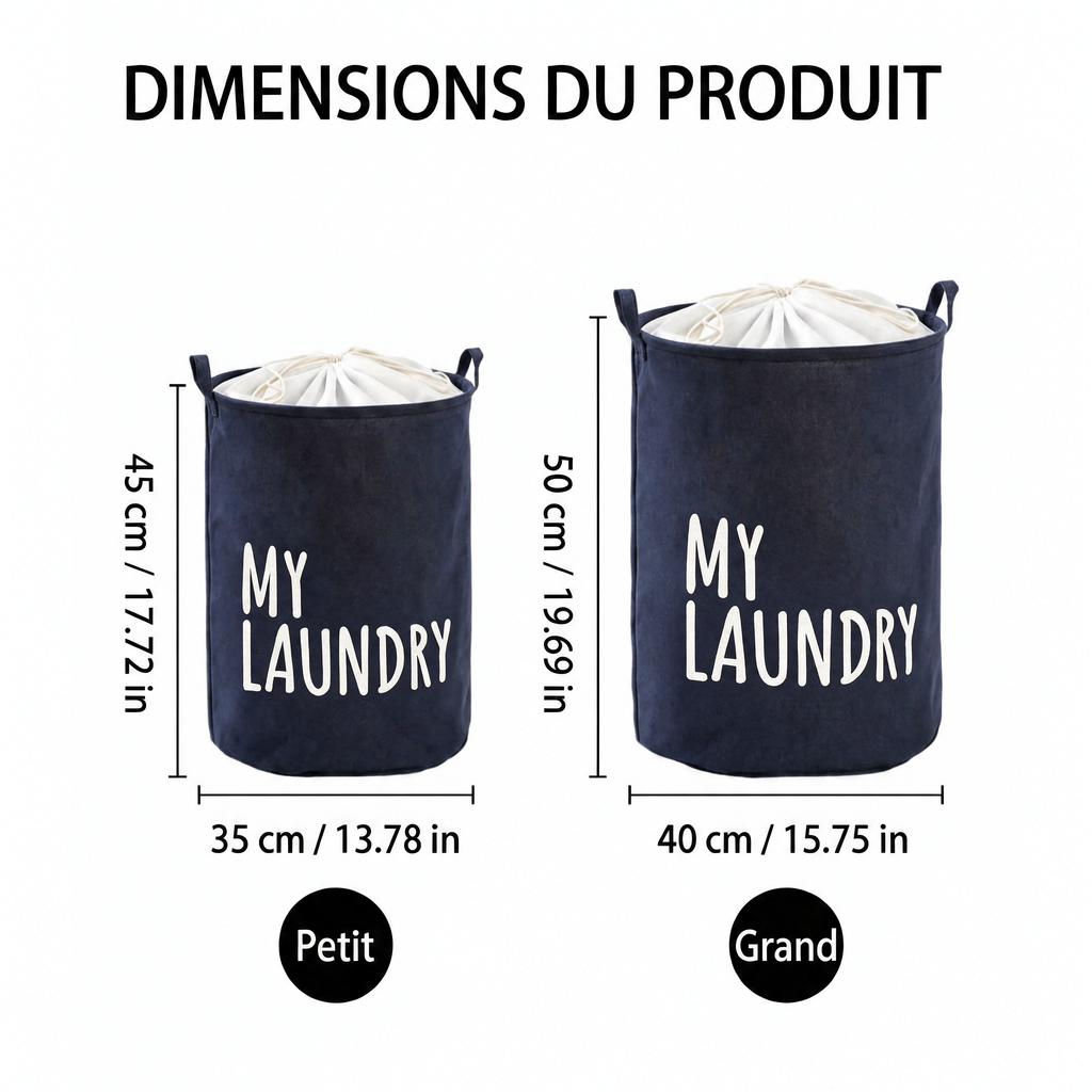 Panier à linge sale pliable