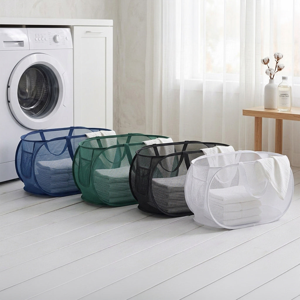 Panier à linge en tissu pliable