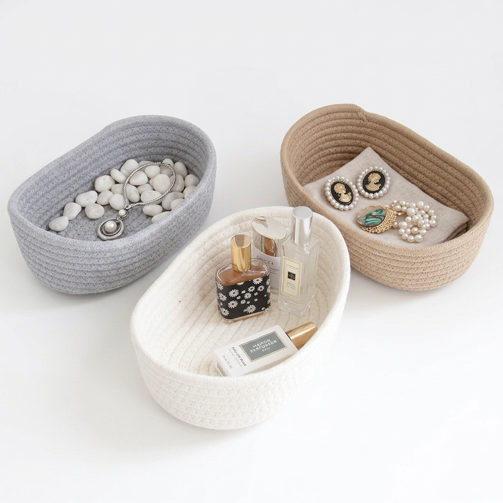 Panier de rangement en tissu