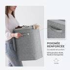 Grand panier à linge avec couvercle