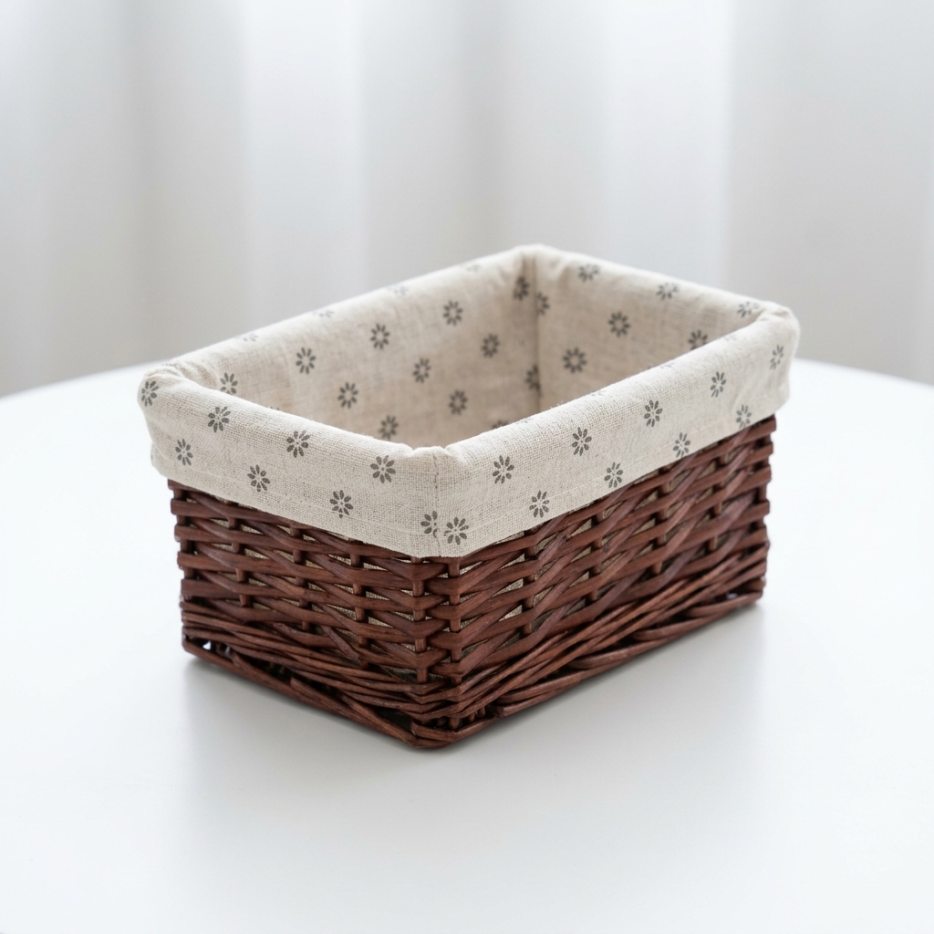 Panier de rangement en rotin
