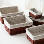 Panier de rangement en rotin