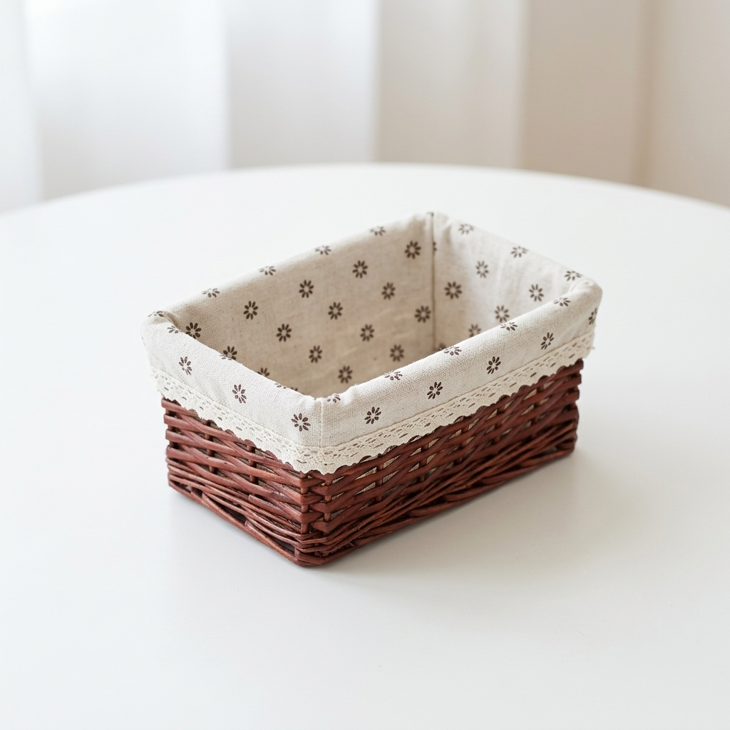 Panier de rangement en rotin